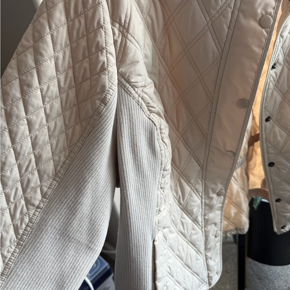 Plus Size- Ava & Viv Cream/Off White Quilted Women's Jacket- 3X - Picture 5 of 9
